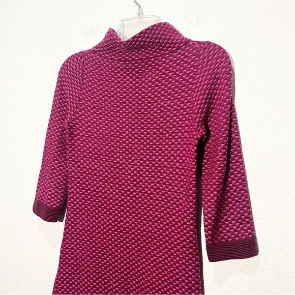 Boden Merino Wool Blend Knit Dartmouth Tunic Cowel Neck Dress Mod Texture - Picture 10 of 13